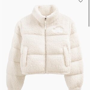 The North Face Gardenia White Sherpa Nuptse Jacket